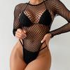 Sexy Lingerie jumpsuits Bodycon Mesh Fishnet Colorful Clubwear Perspective Christmas Valentine's Day Women's Lingerie Bodysuits