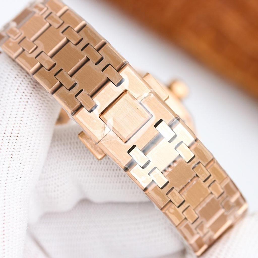 AP Royal Oak Automatik Leuchtende Herren-Stahl-Armbanduhr mit Sichtboden