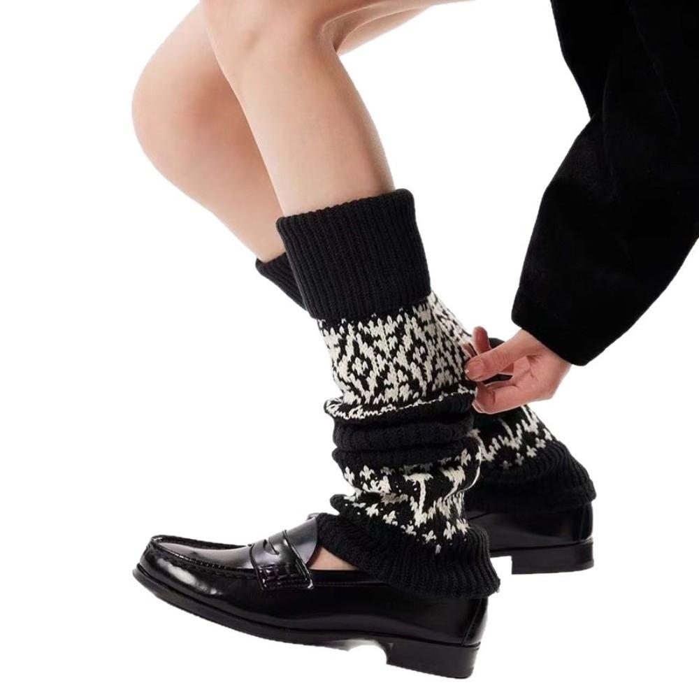 Soft Matching Shoes Knitted Mid-Calf Socks Long Tube Keep Warm Long Tube Socks Thick Warm Leggings Winter