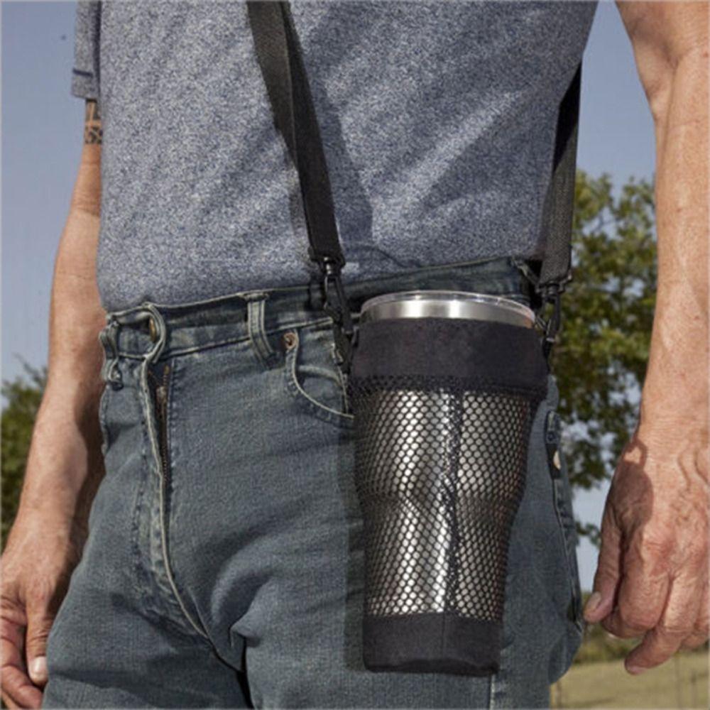 Versatile Use Water Bottle Net Pouch Convenient Design Cup Bag Cup Mug Holder Bag  Biking