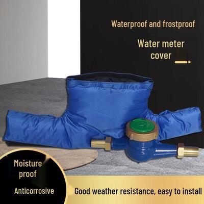Winter Insulated Fabric Cover for Water Meters - Waterproof, Thickened Cotton, Universal Fit, Round/Square