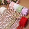 5Yards 4cm Width Lace Trim Ribbon 5 Yards Length Ribbon Trim Hollow Lace Ribbon  Clothes Sewing