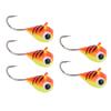 5pcs Ice Fishing Jigs Hook High Carbon Steel Winter Ice Fishing Lures Portable Fishing Hook Tackle for Outdoor 5mm