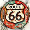 Vintage Route 66 Metal Poster, Wall Decor for Living Room