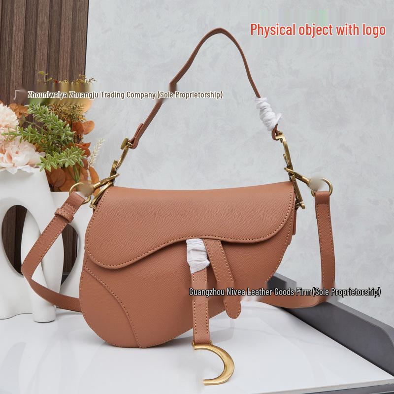 Women's Crossbody Saddle Bag with Vintage Floral Embroidery