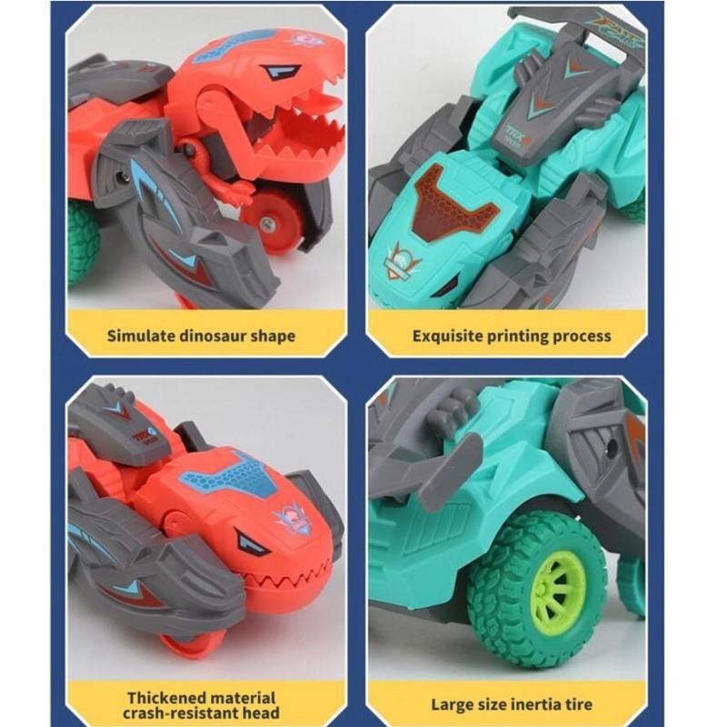 Kouzlo Děti Dino Auto Posuvné Transformace Kluci Dárky Hračka Setrvačná deformace Dinosaurus Auto Auto