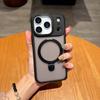 Magnetic Phone Case With Built-in Kickstand IPhone 17 Pro Max 16 15 Series TPU PC Matte Skin-Friendly Grip