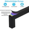 96/128mm Modern Drawer Handles Strong & Convenient Metal Handles Contemporary Black Furniture Handles for Household