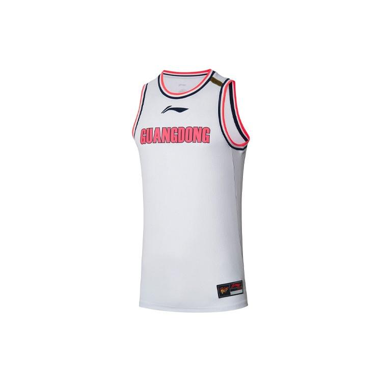 Li-Ning CBA Guangdong Southern Tigers Jersey  White Red  Men s AAYR443-1 L