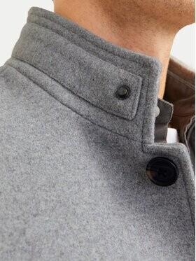 Пальто Jack & Jones Melton Coat (12258672) Jjemelton Wool Coat Sn (12258672) светло-серый меланж