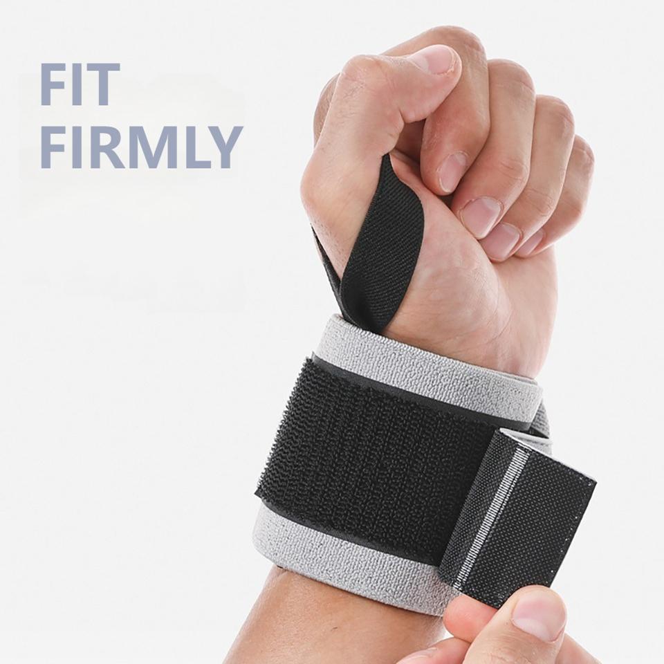 Aolikes 1 Pair Wrist Support Bands For Gym Workouts Protect Wrist During Bench Press Deadlift Fitness Training