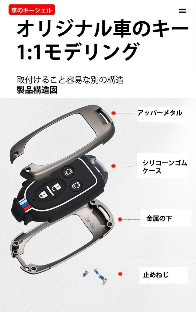 SANRILY Smart Key Key Key Key Protection for Suzuki Alto Made of Durable and Stylish Black Case, Holder, Cover, Wagon, Hustler, Works, Baleno, Ignis,