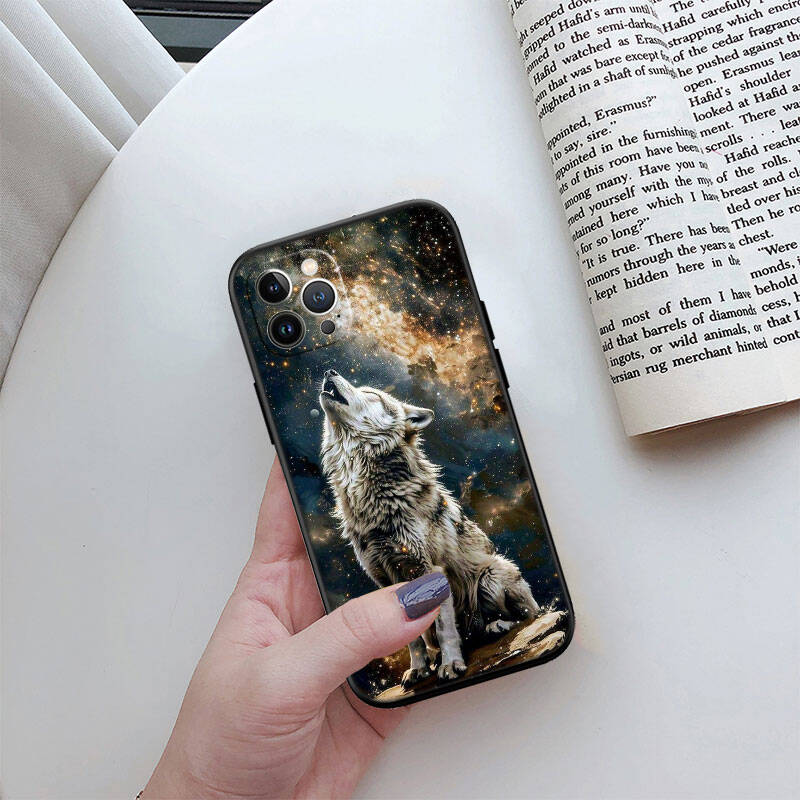MH148 Animal Wolf Phone Shell Case for iPhone 7 8 11 12 13 14 15 16 17 16E XS Pro Max XR X SE Air