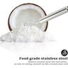 Stainless Steel Coconut Grater Multi-Purpose Coconut Meat Removal Tool Melon Fruit Vegetable Fish Scale Scraper Coconut Grater