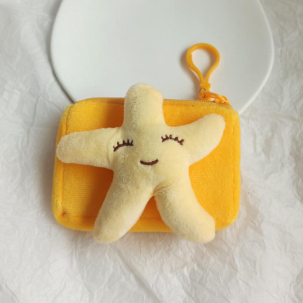 Creative Purse Cartoon Frog Animal Cute Zipper Plush Three-dimensional Coin Purse Pouch Purse Earphone Wallet Key Bag