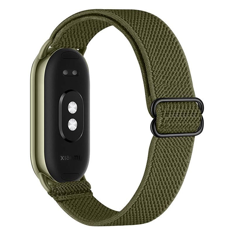 Braided Strap for Xiaomi Mi Band 8 Elastic Nylon Solo Loop Adjustable Watchbands Replacement Correa Bracelet for Miband 10/9/8