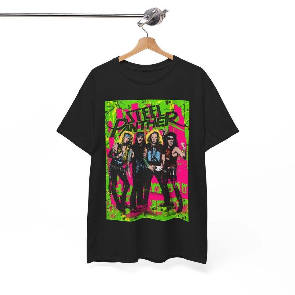 Steel Panther Tshirt Vintage Rock Band Merch Metal Unisex Heavy Cotton Tee