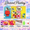 Snoopy Peanuts Diamond Painting Kit 5D Full Drill DIY Diamond Mosaic Wall Art Home Decor