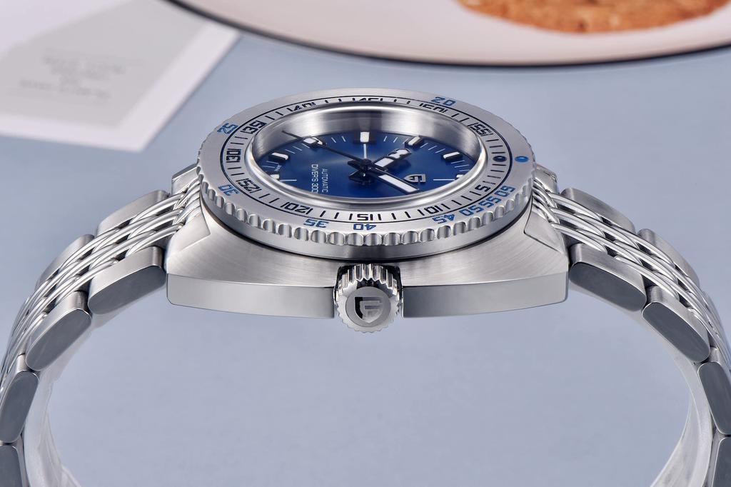 Pagani Design Men’s Automatic Diver Watch – SEIKO NH35, Ceramic Bezel, Blue Dial