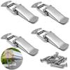 Latch Lever Lock, Set Of 4  Stainless Steel Box Clasp Cap Lock