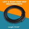 JDMON Roof Drip Molding Strips Weatherstrip Compatible with Toyota Yaris Sedan 2007-2012, Replace 7555152160 7555252140, Left and Right, 2 PCS