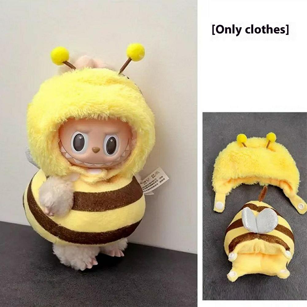 17cm Doll Clothes Cute Dolls Outfit Accessories for Plush Toys/Figures (No Doll)