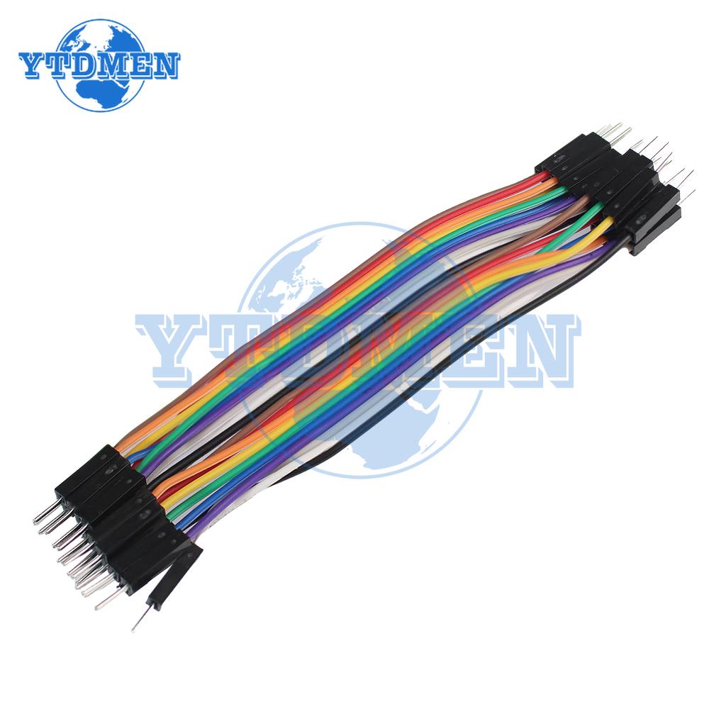 1 Set Breadboard Transparent 400 Points Solderless Pcb Breadboard with Dupont Line 10cm Male To Male 20pin Jumper Wire DIY Kit