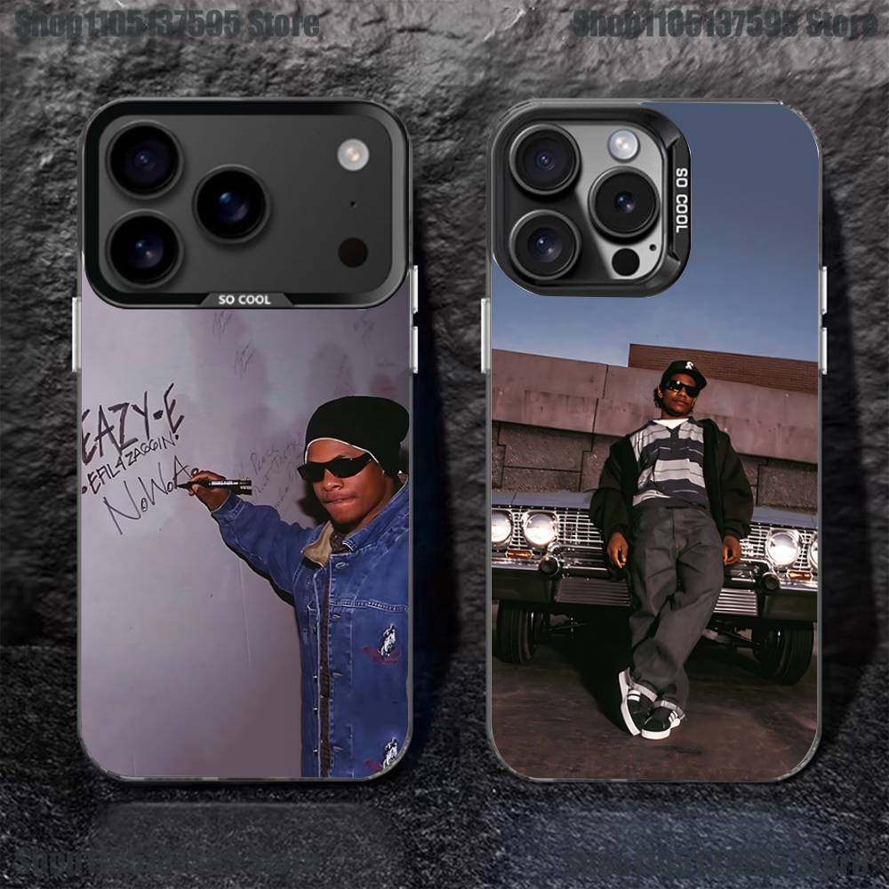 Rapper E-Eazy E Phone Case For iPhone 16,15,14,13,12,11,Pro,XS,Max,Plus,Mini,SE4,E Black Matte Shockproof Cover