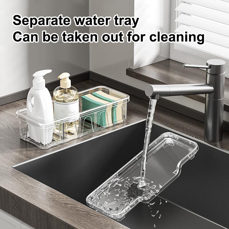Faucet Drain Rack Kitchenware Countertop Cleaning Drain Rack Sink Storage Rack Dishcloth Rack