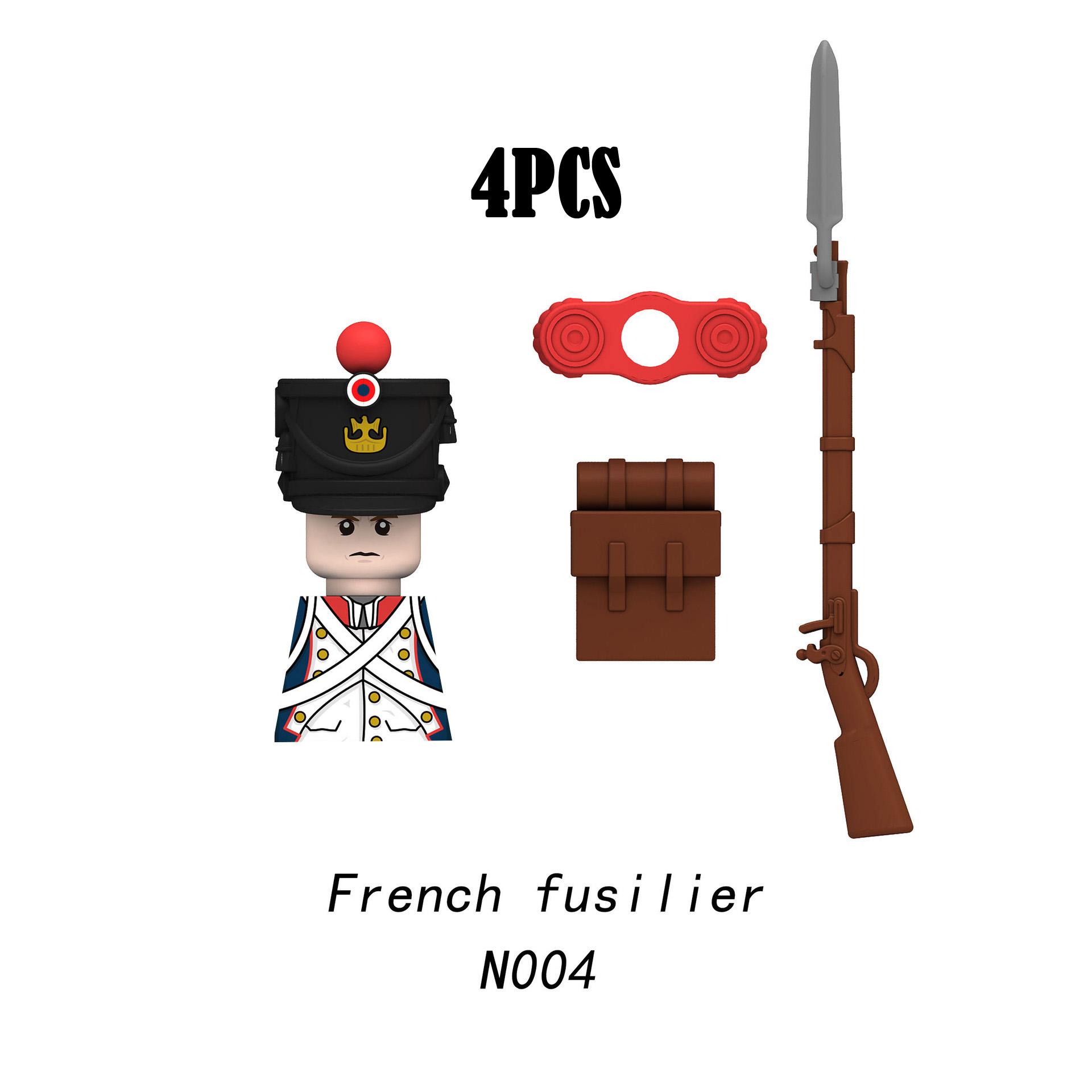 

Военные Наполеоновские войны Солдаты Строительные блоки WW2 Русско-британская армия Фигурки Гвардия Пехота Оружие MOC Кирпичи Мальчик Игрушка