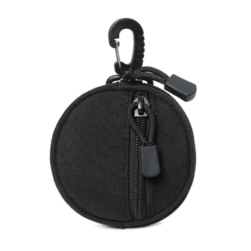 Round Zippers Multifunctional Storage Bag Organizers For Outdoor Featuring Quick Detach ABS Clip Abrasion Resistant Fabric