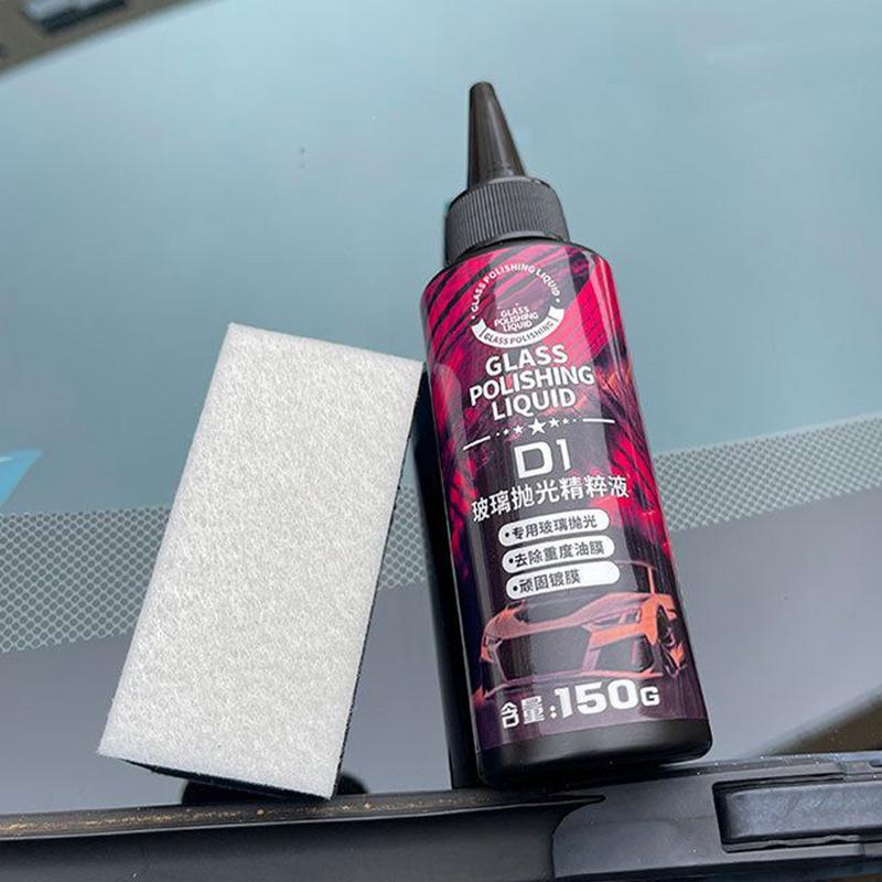 Auto Glass Degreaser 150g Oil Film Glass Cleaners Water Stain Remover Window Cleaning Liquid Auto Windshield Polish For Car