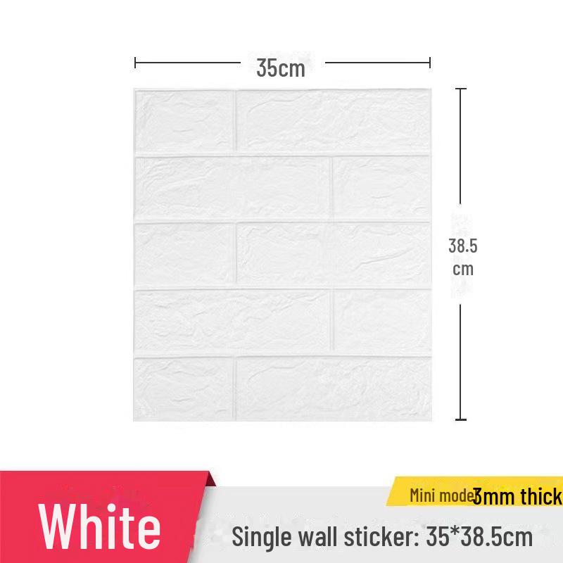 

3D самоклеящиеся наклейки на кирпичную стену, XPE пена, 35x38,5 см, декоративные обои Single Piece