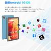 TAB10 MAX Android 16 12GB 9GB virtual 64GB to 1280x800 8MP Japanese Manual Blue 10-inch Tablet, Wi-Fi Model, (3GB + expansion) + (up 1TB), 2.0GHz,