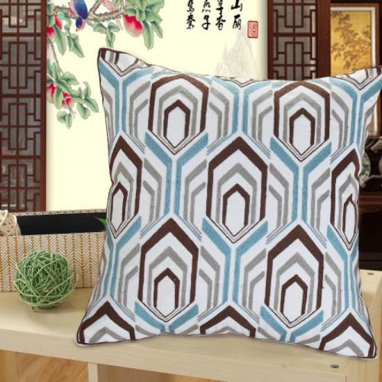 

Хлопковая вышивка Чехол на подушку для дивана Мультяшная подушка Кровать Прикроватная подушка 45x45cm Pillow Cover