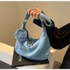 Denim Dumpling Bag Bag Female New Simple Solid Color Ladies Shoulder Crossbody Casual Lightweight Girl Bag