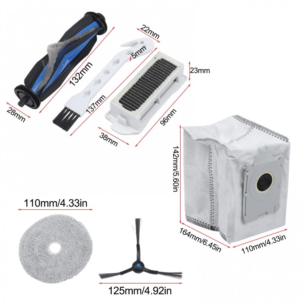 Main Side Brush Kit Vacuum Brush Kit Mop Cloth Included Replacement Parts