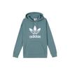 adidas Originals Trefoil Freizeit Sport Pullover Hoodie Amerikanisches Vintage Sweatshirt Damen Hoodies Türkis GN2954