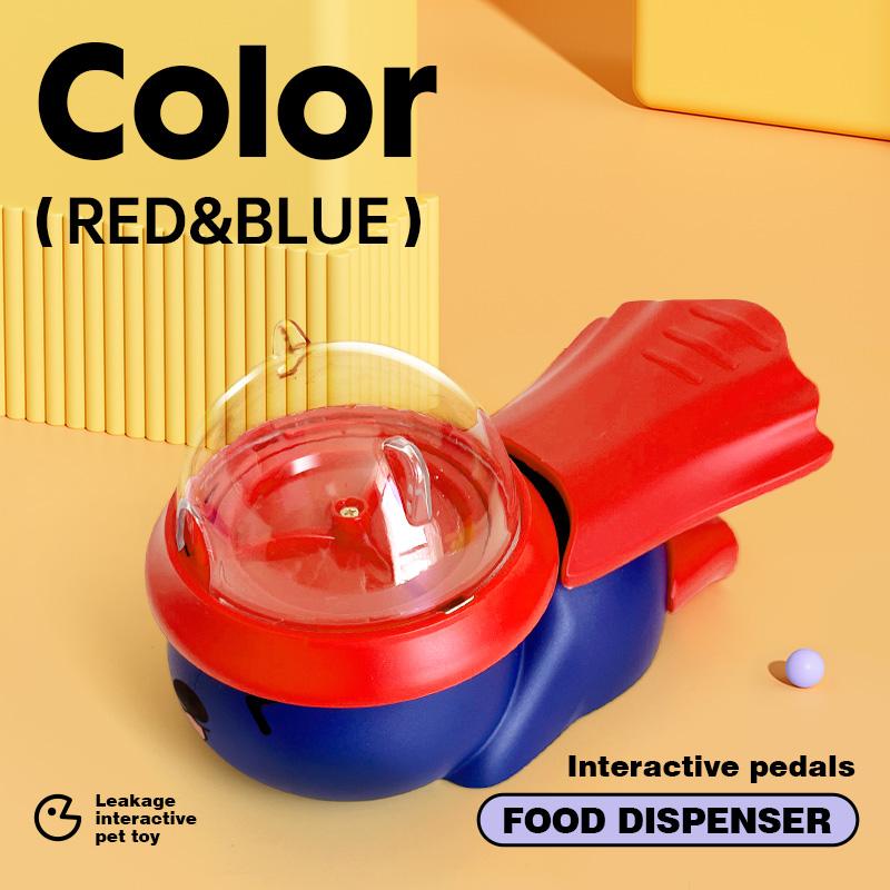 Dog and Cat Food Feeder, Pusher Style Food Dispenser, Interactive Puzzle Toy for Cats and Dogs To Relieve Boredom, 1 Pieces
