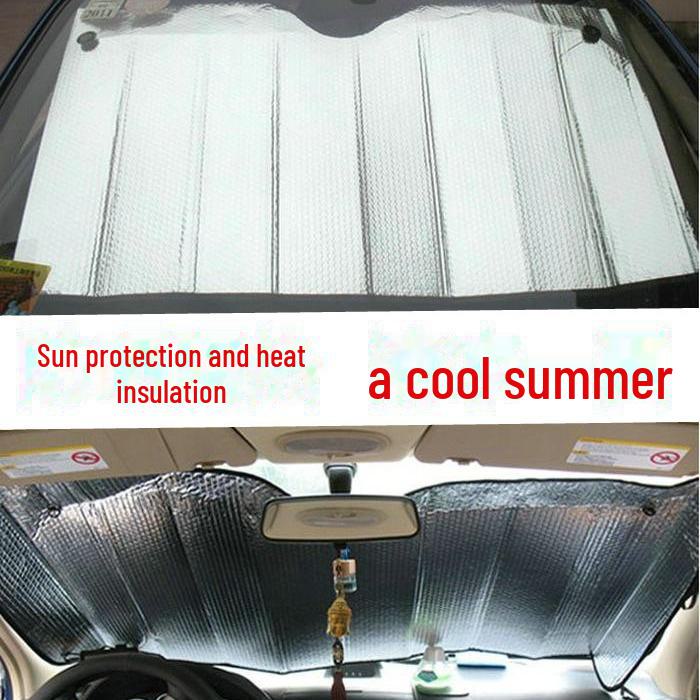 Car Summer Sun Protection Sunshade Curtain Visor Block Insulation Pad