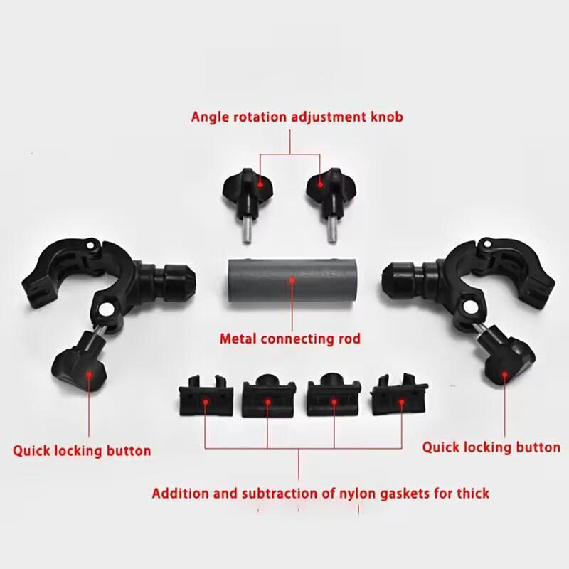 Heavy Duty Black 3-in-1 Camping Chair with Umbrella Hole Fishing Rod Holder Portable Outdoor Folding Seat for Beach Fishing Picnic Hiking