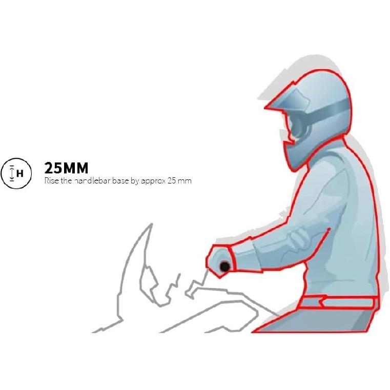 Motorcycle Handlebar Riser For Y&AMAHA MT-10 MT10 MT 10 2016-2023 2022 2021 2020 2019 2018 Motorcycle Handle Bar Riser Clamp Extend Handlebar Adapter