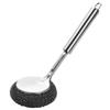 Stainless Steel Sink Brush Long Handle Extended Wire Brush New Kitchen Cleaning Tool  Bowl Pot