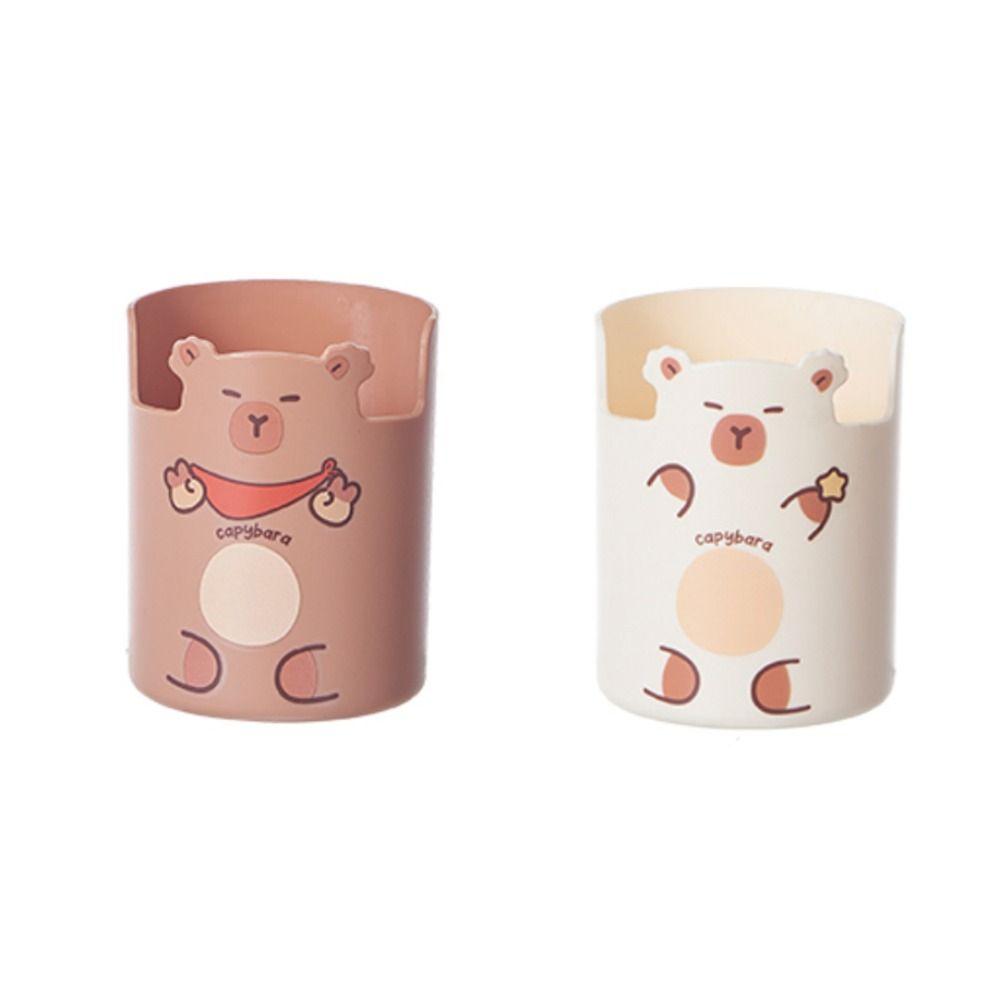Cartoon Pen Holder Capybara Pen Organizer New Makeup Brush Holder  Student Stationery