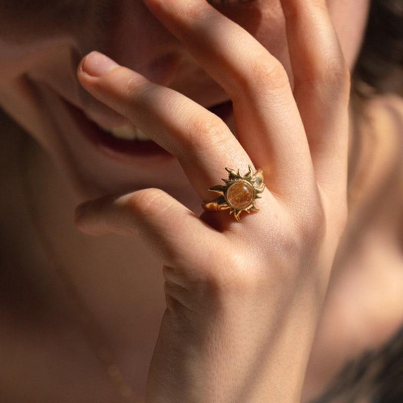 OVERGREY Apollo Eye Ring - Gold