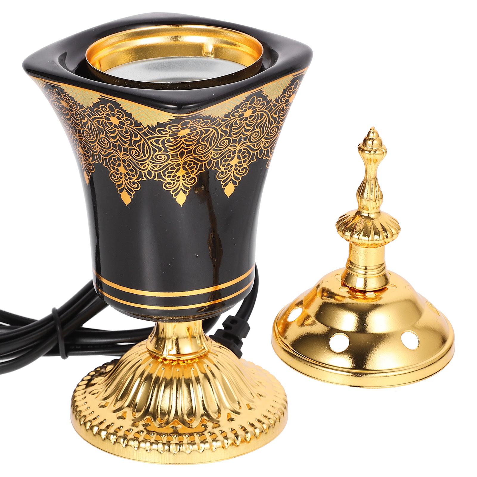 

Plug-in Incense Burner Aroma Metal Decorative Burners Original Electric Censer Ceramic Holder for Decoration чёрный