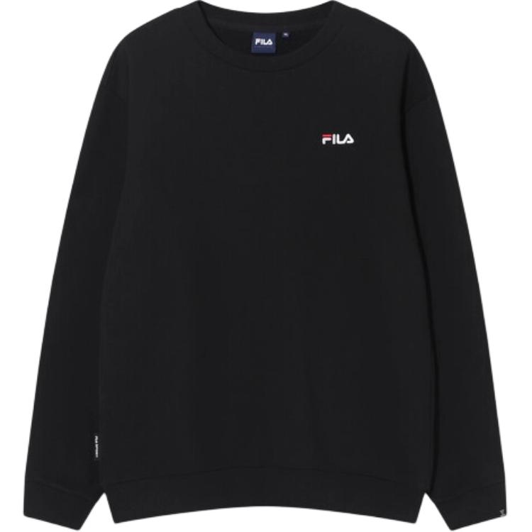 FILA Sweatshirts Unisex Black Crew Neck Moderate FS253PO01X006001 105/XL