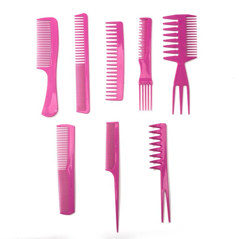 Styling Comb Set, 8Pcs Styling Comb Set, Hairdressing Tools Professional Hair Comb, Suitable For Hairstyles Hair Brush, Comb, Hair Tools