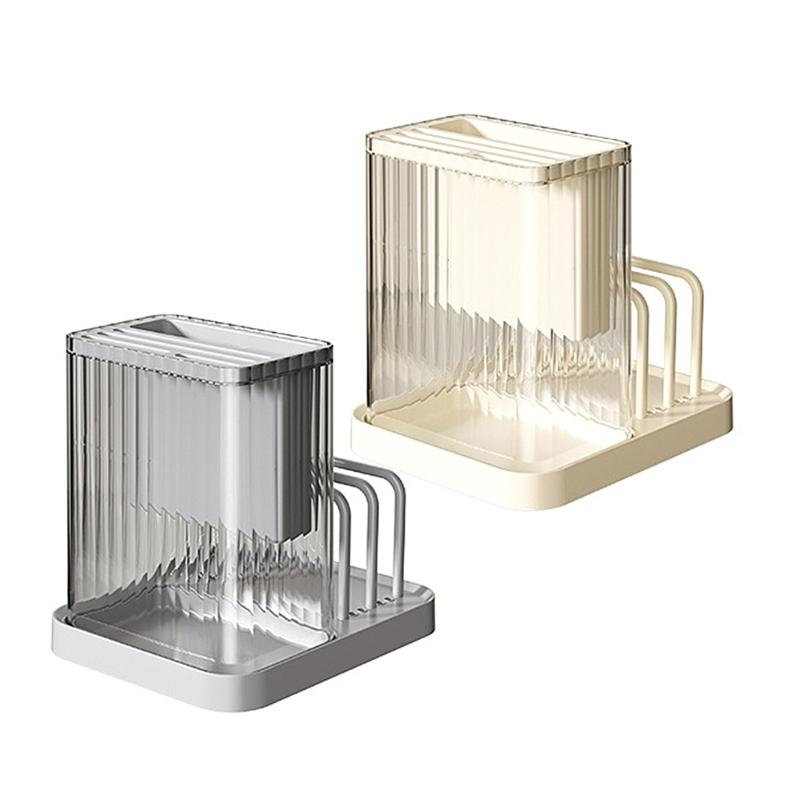 Multifunctional Kitchen Cutter and Cutting Board Stand with Chopstick Holder Space Saving Storage Rack Organizers
