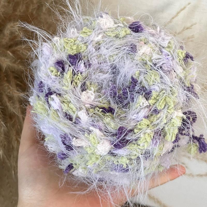 DIY Knitting Wool Soft Mixed Yarn Knitting Scarves Multi-Color Mix Weaving Mixed Floral Cute Knitting Pastoral Style 50g